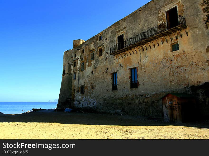 Ancient Sea Castle Wall, Italy