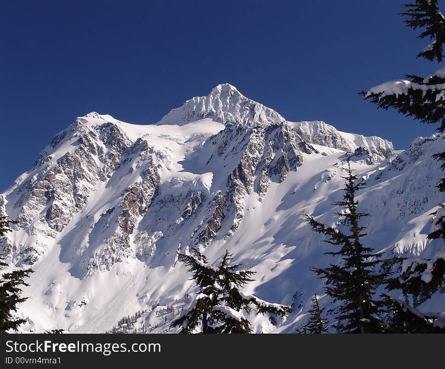 Mt Shuksan Blue Sky