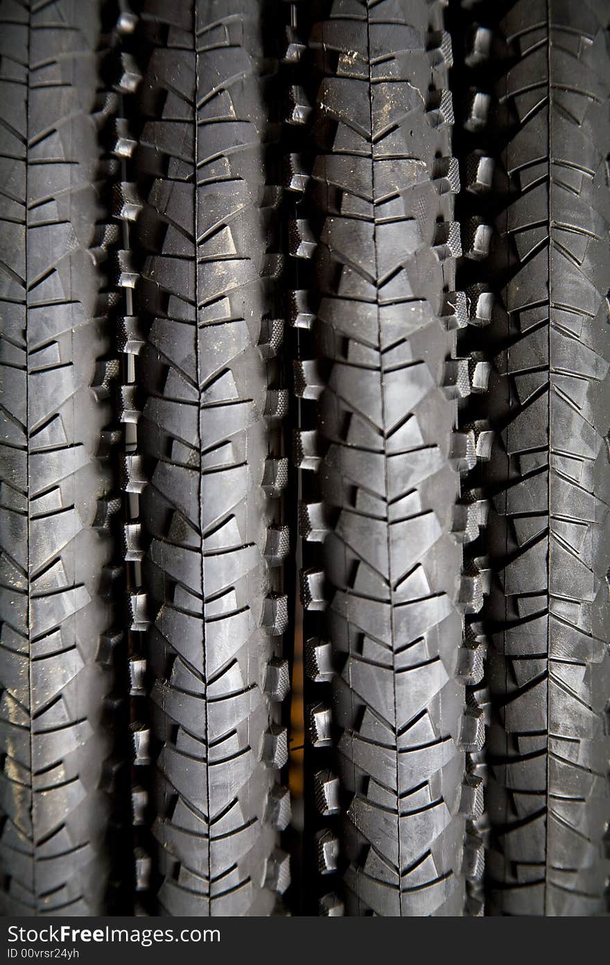 Detail of a mountain bike