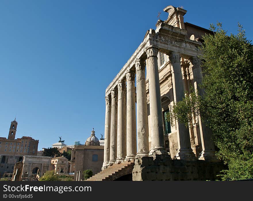 A building in the Roman Forum