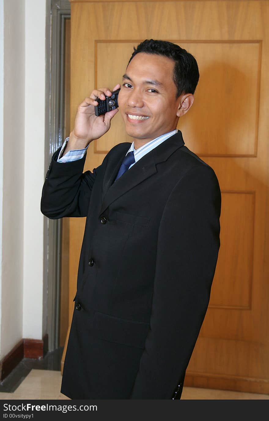 Executive business man calling