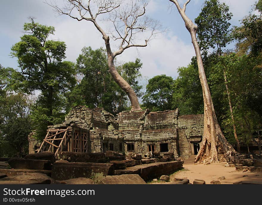 The angkor wat complex cambodia