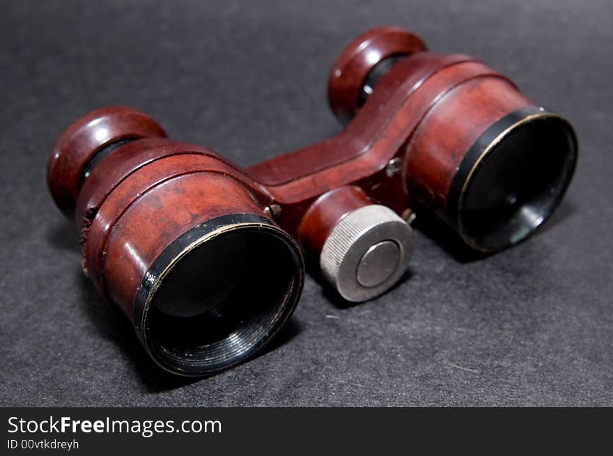 Theatre binoculars isolated on white background. Theatre binoculars isolated on white background