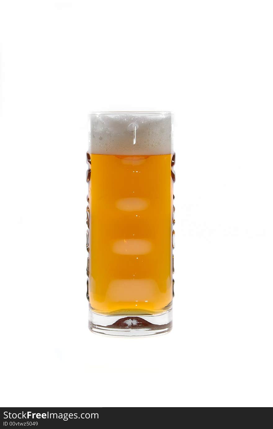 Fresh glass of pils beer