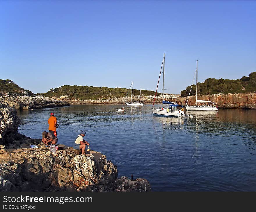 Seashore in the coast of Majorca (Spain)