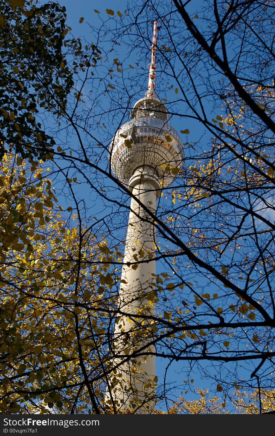 The Berlin Fernsehturm alexanderplatz Germany