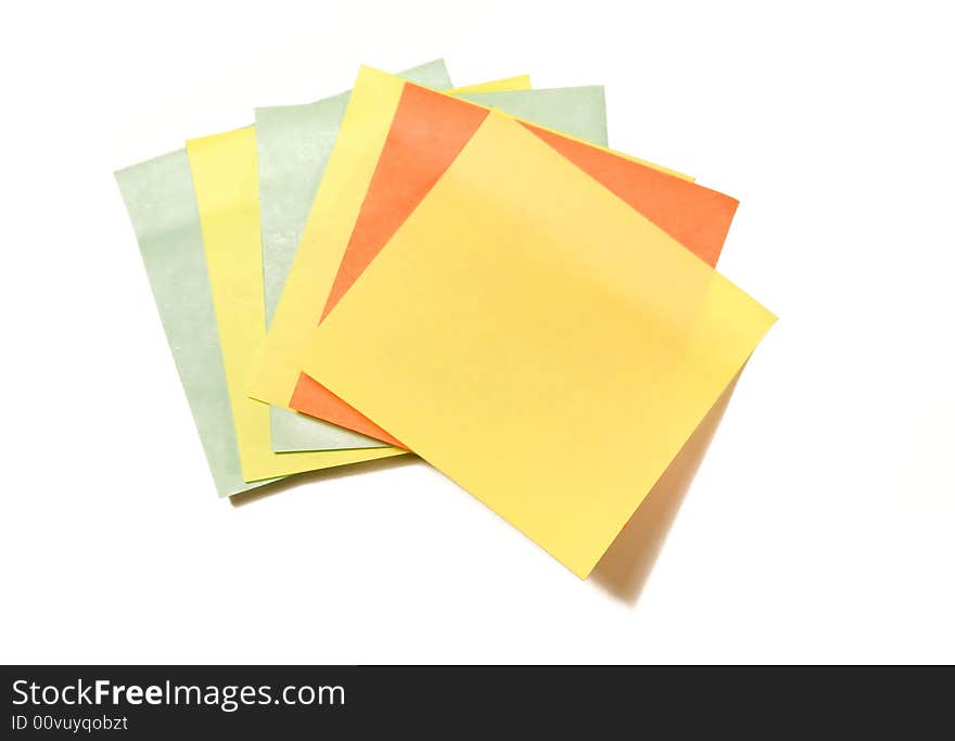 Colorful self adhesive note pads