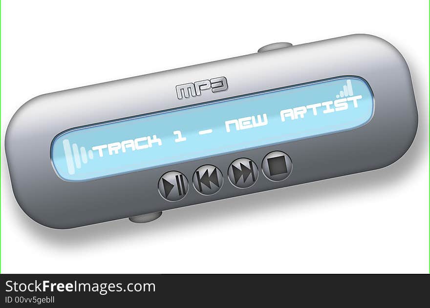 Silver Mp3 Player