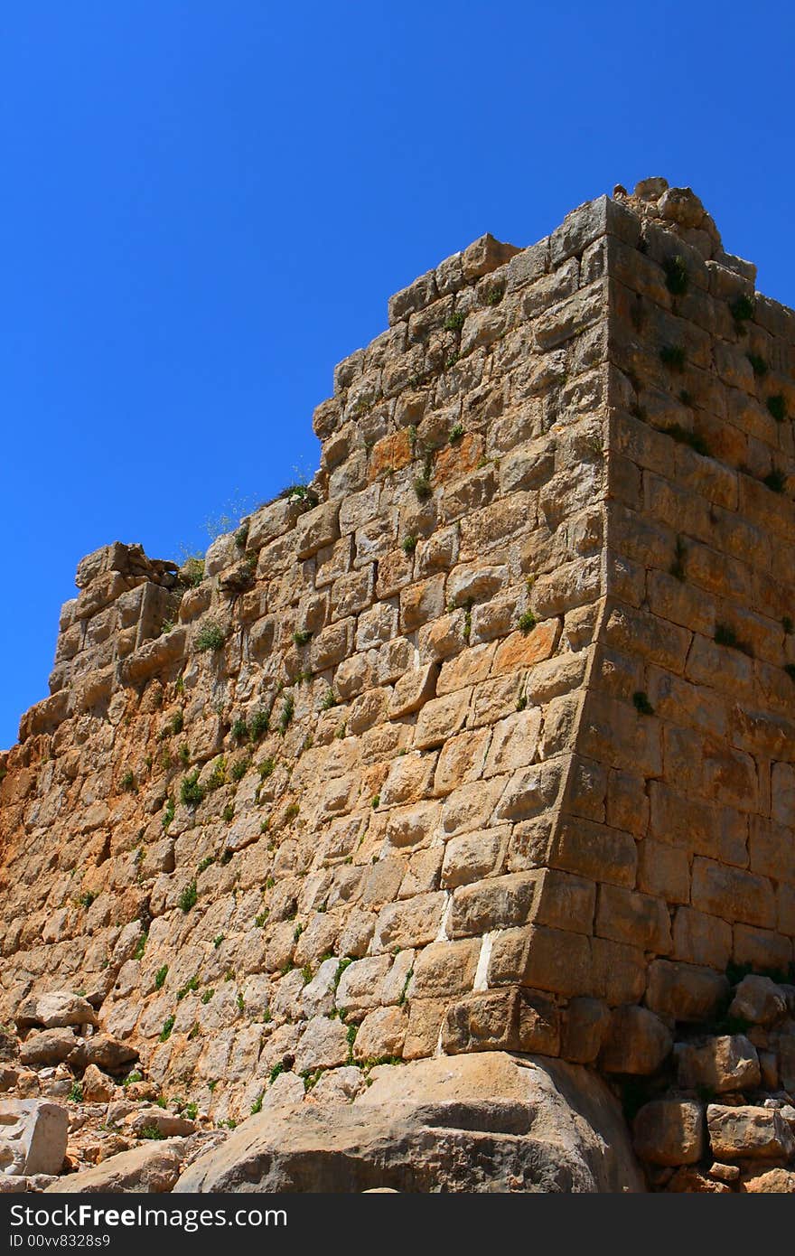 Ancient Nimrod fortress in Israel