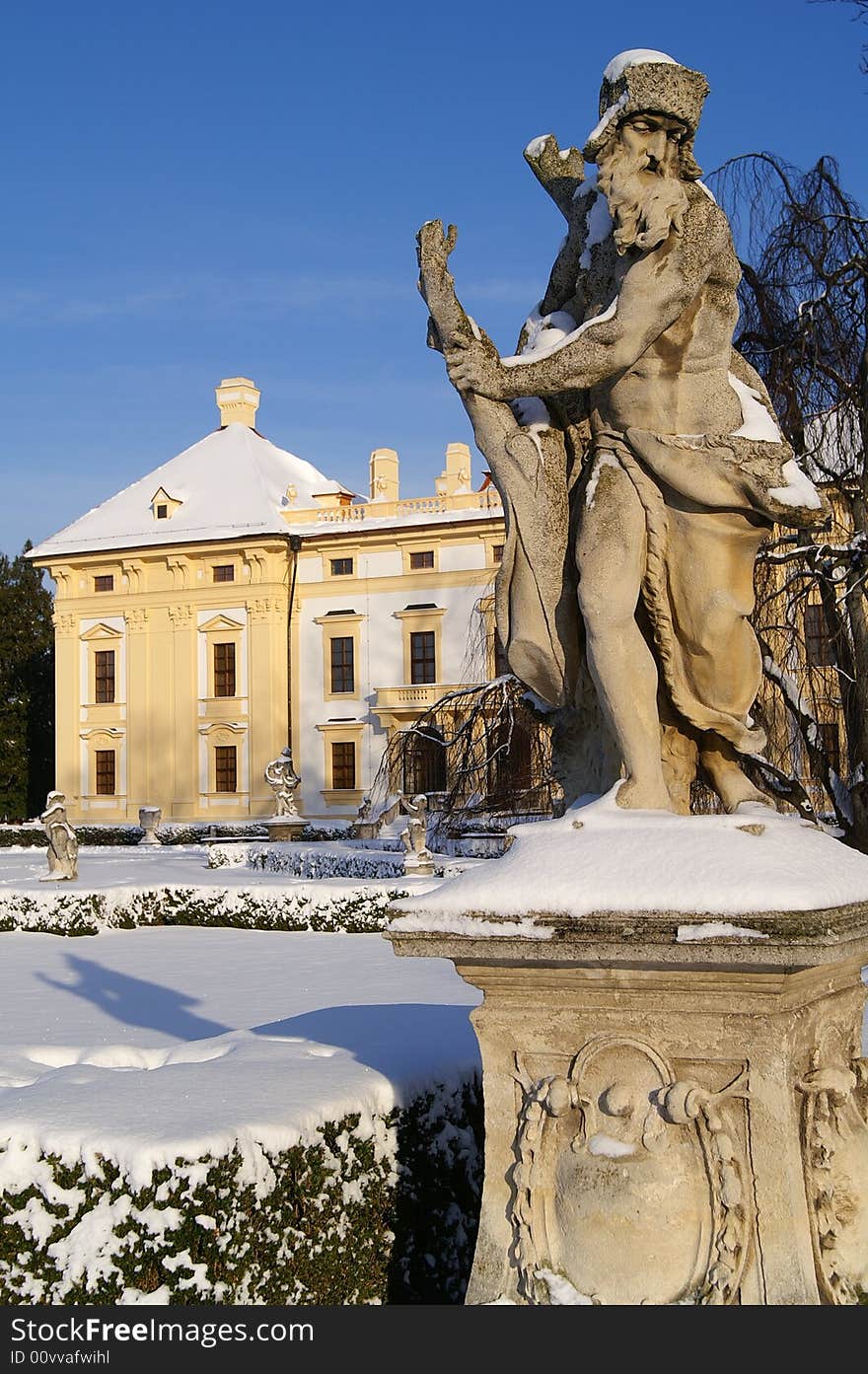 Chateau Austerlitz In Winter