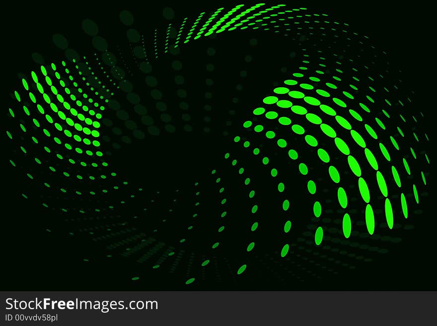 Vector illustration of abstract green