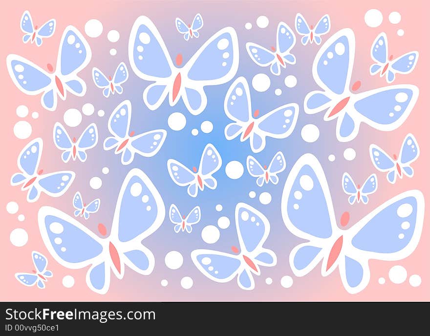 Butterflies background