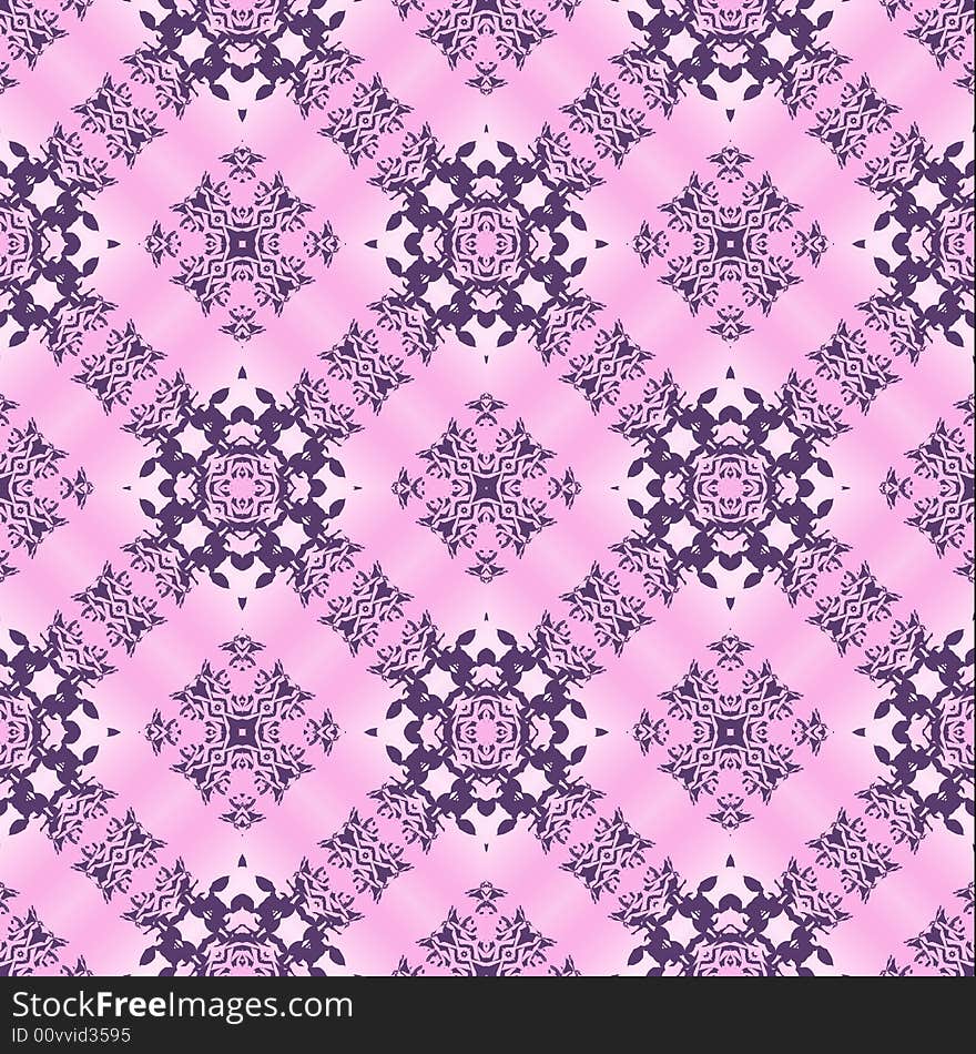 Lavender floral seamless tile or pattern. Lavender floral seamless tile or pattern