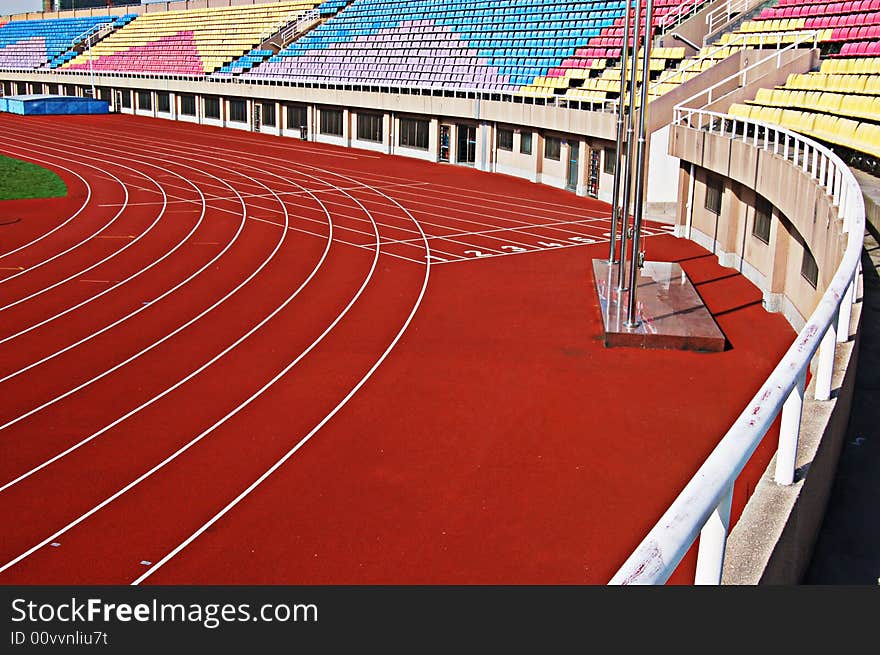 The Runway Of The Athletic Stadium