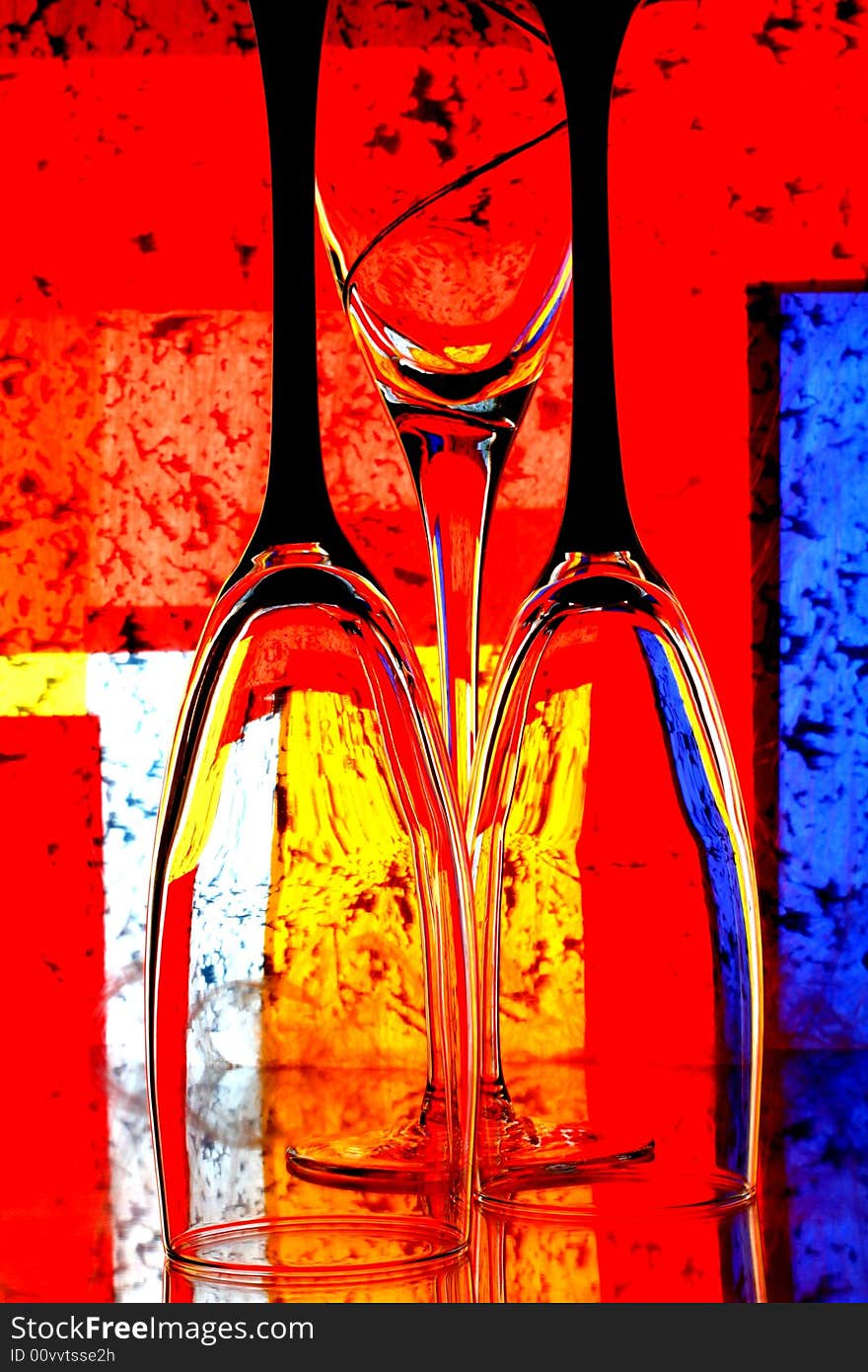 Three Glass Abstract