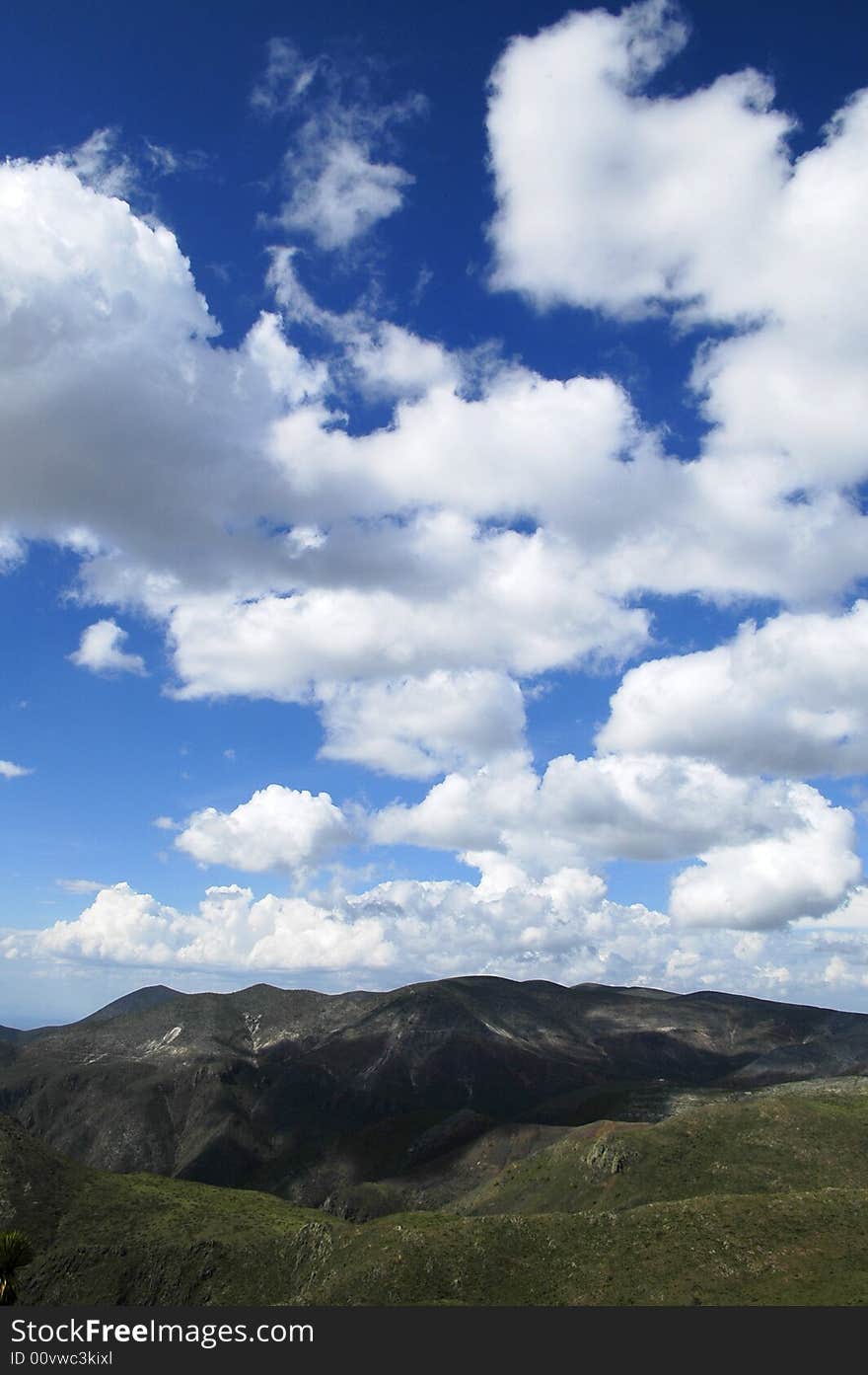 Simple cloudy landscape from Mexico. Simple cloudy landscape from Mexico