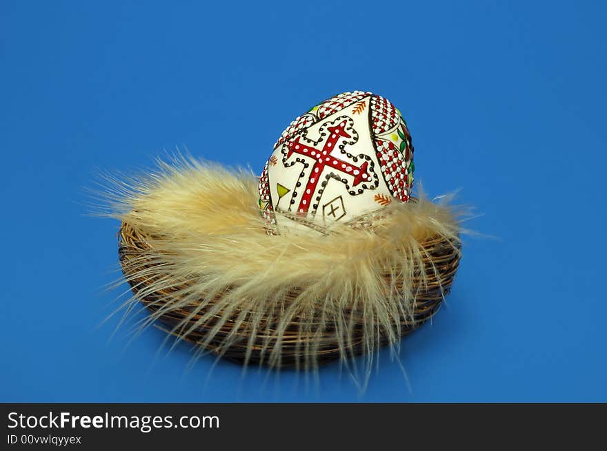 Traditionally decorated Easter egg from Eastern Europe, Romania. Traditionally decorated Easter egg from Eastern Europe, Romania