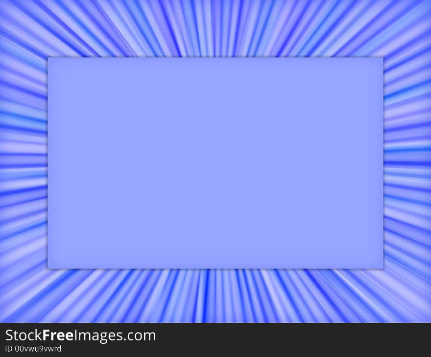 Blue frame with stripes, background. Blue frame with stripes, background