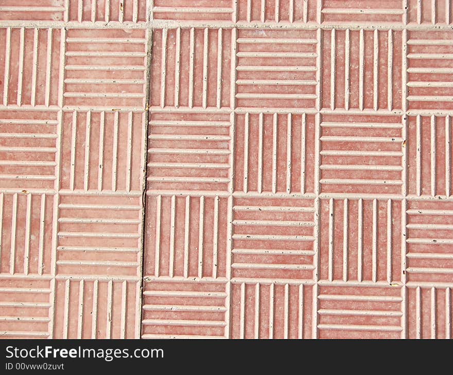 Red street tiles texture background. Red street tiles texture background