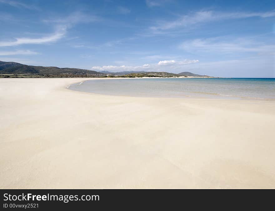 Desert white beach