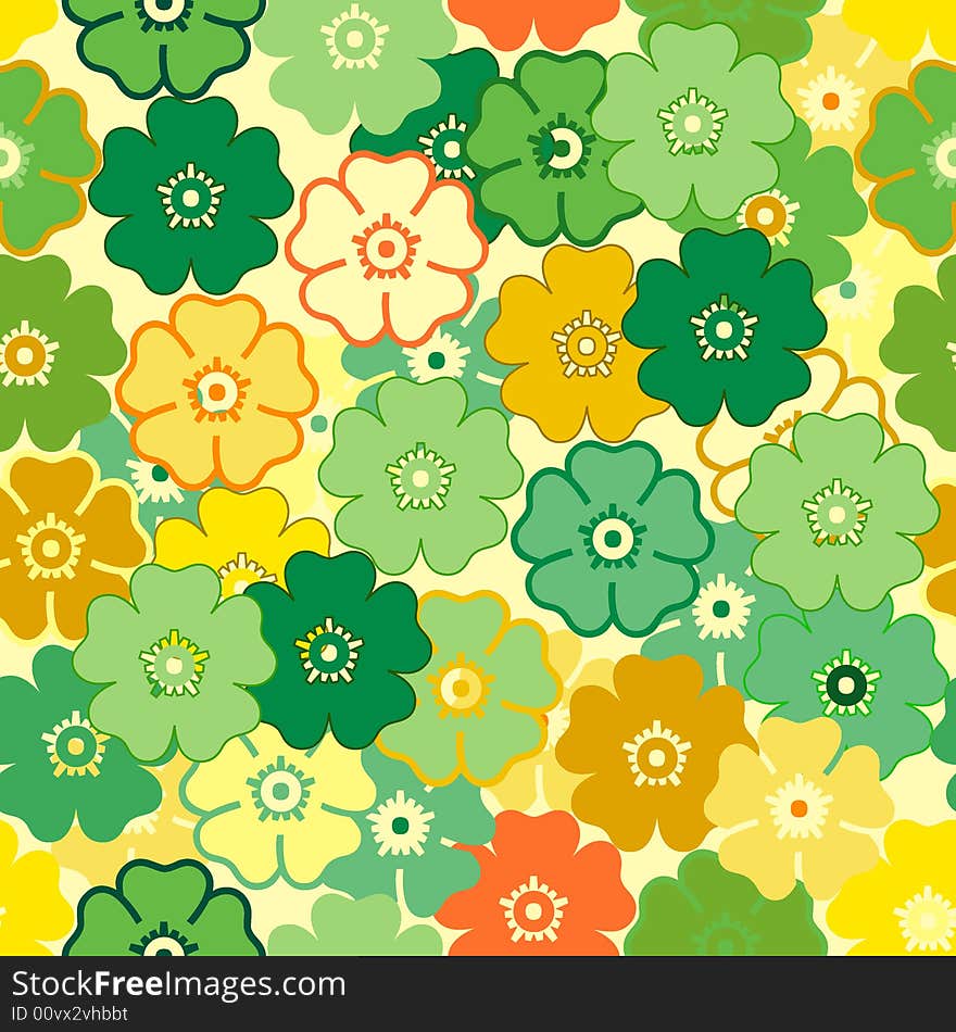 Seamless Flower Background