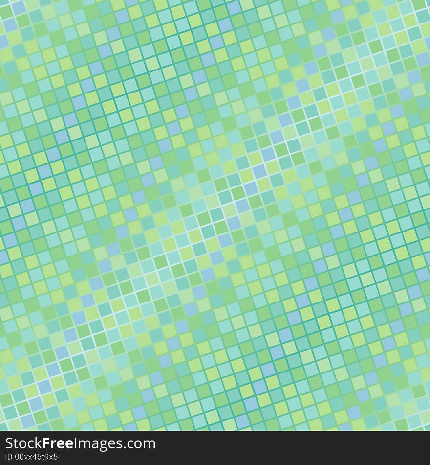 Seamless Green Tile Pattern