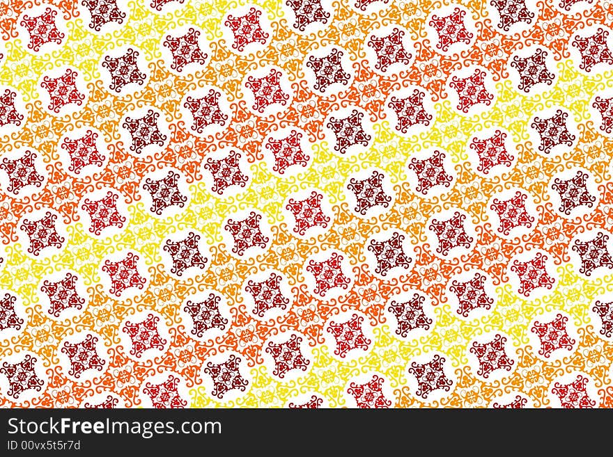 Seamless vivid ornament vector pattern. Seamless vivid ornament vector pattern