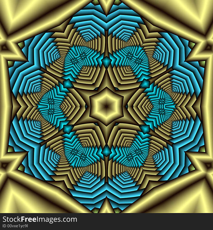 Aztec treasure mandala