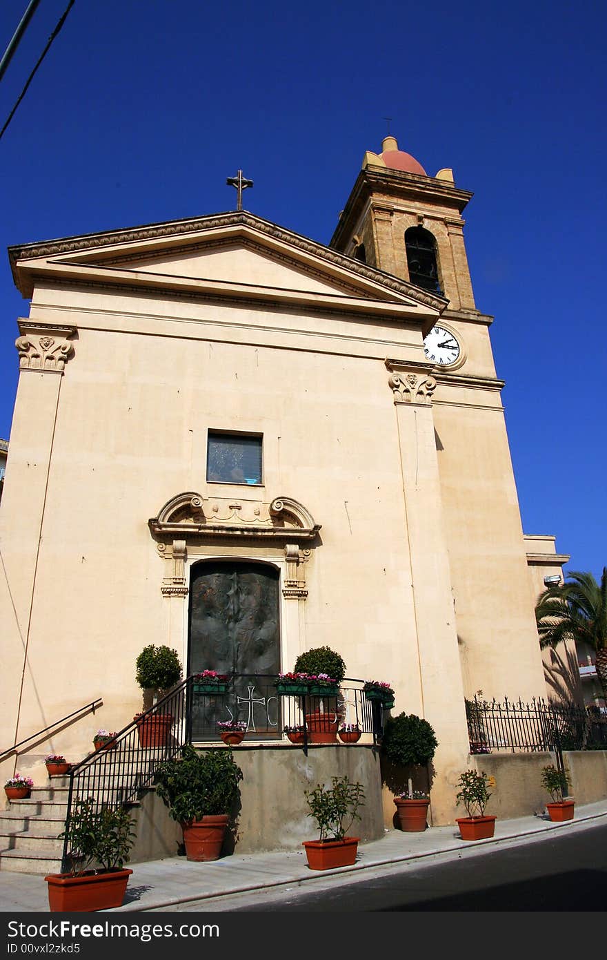 Church detail. Norman bizantine architecture. Palermo, Sicily. Italy. Church detail. Norman bizantine architecture. Palermo, Sicily. Italy