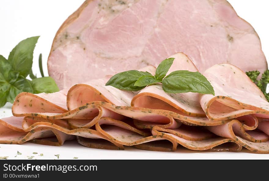 Ham with herbs