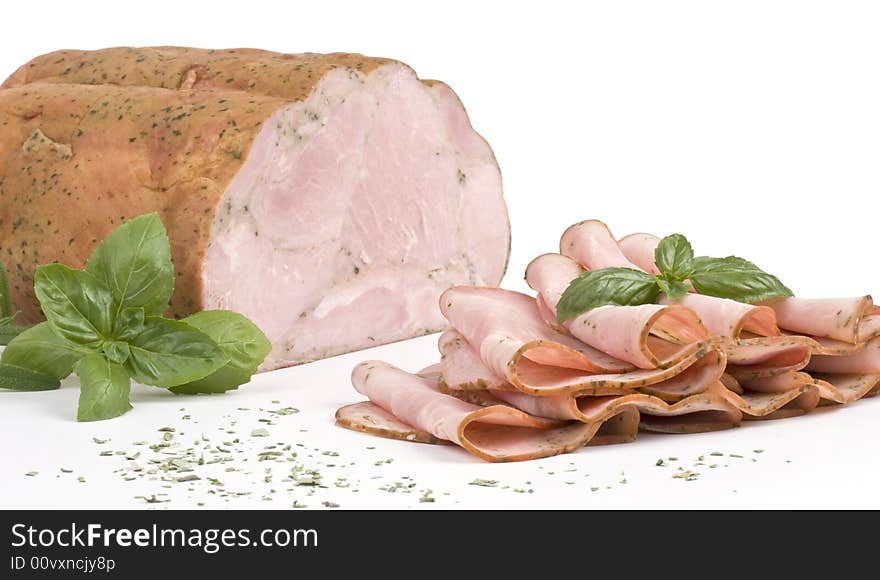 Ham with herbs