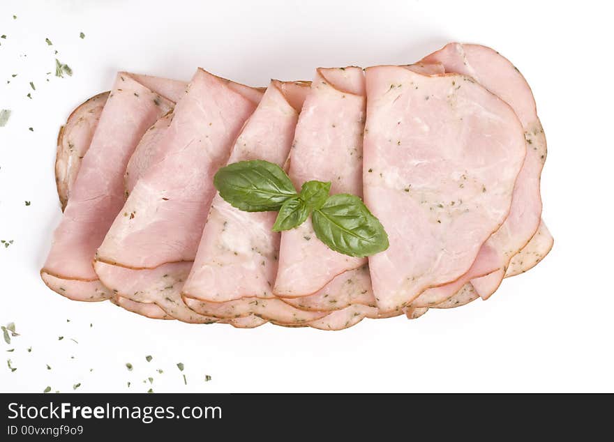 Slices of ham