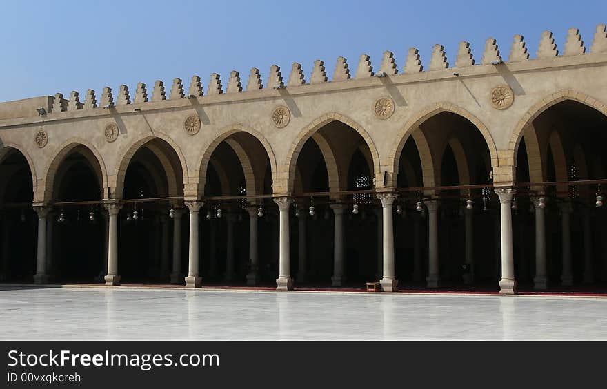 Columns in Mosque, Cairo, Egypt. Columns in Mosque, Cairo, Egypt