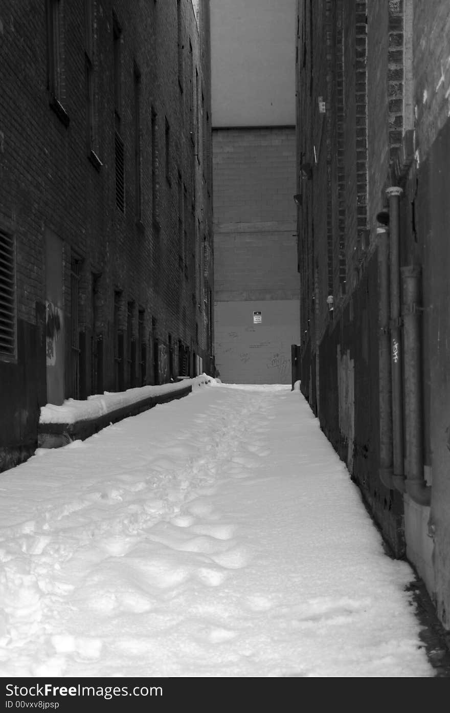 Snow Filled Alley