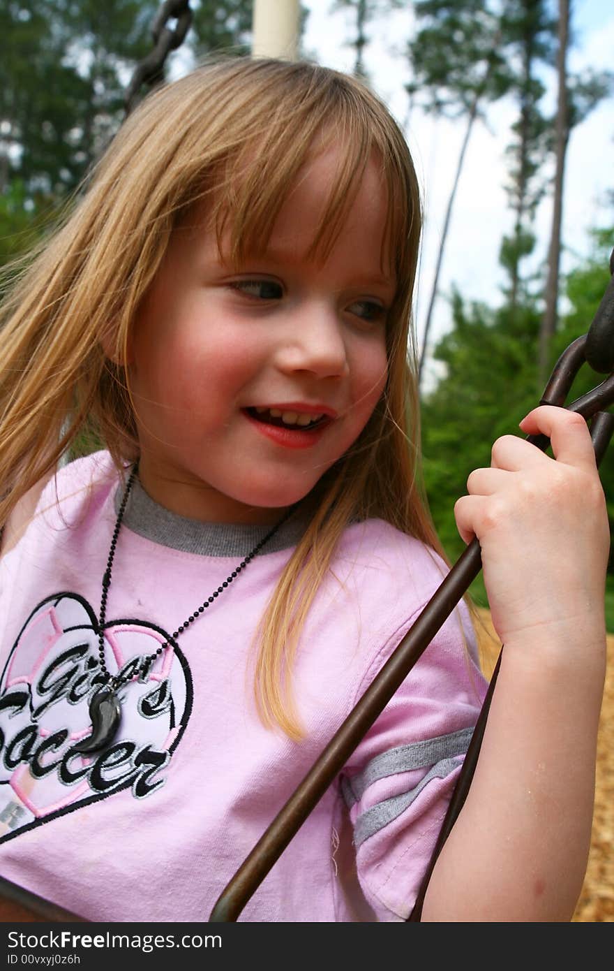 Swinging in the park