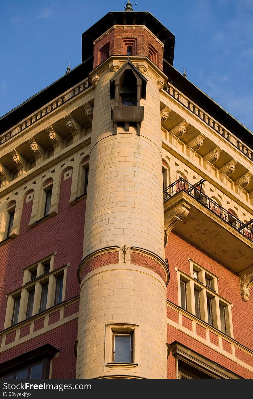 Architecture of the building in Prague from 19th century. Architecture of the building in Prague from 19th century.