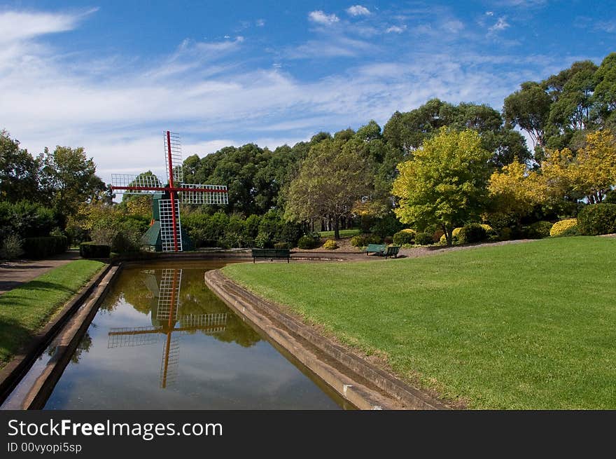 Decorative Watermill in Fagan Park Sydney Australia