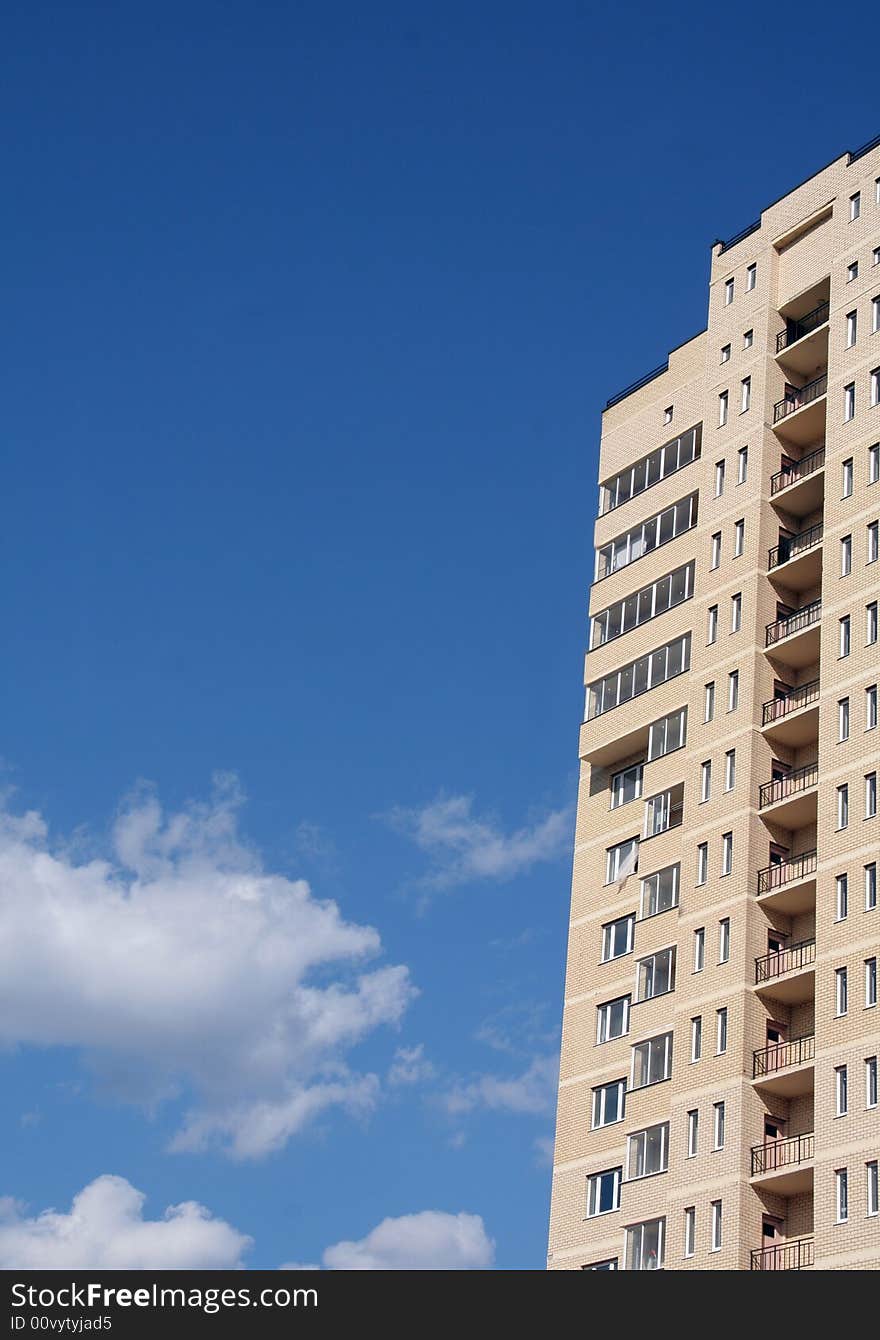 Inhabited building and the sky