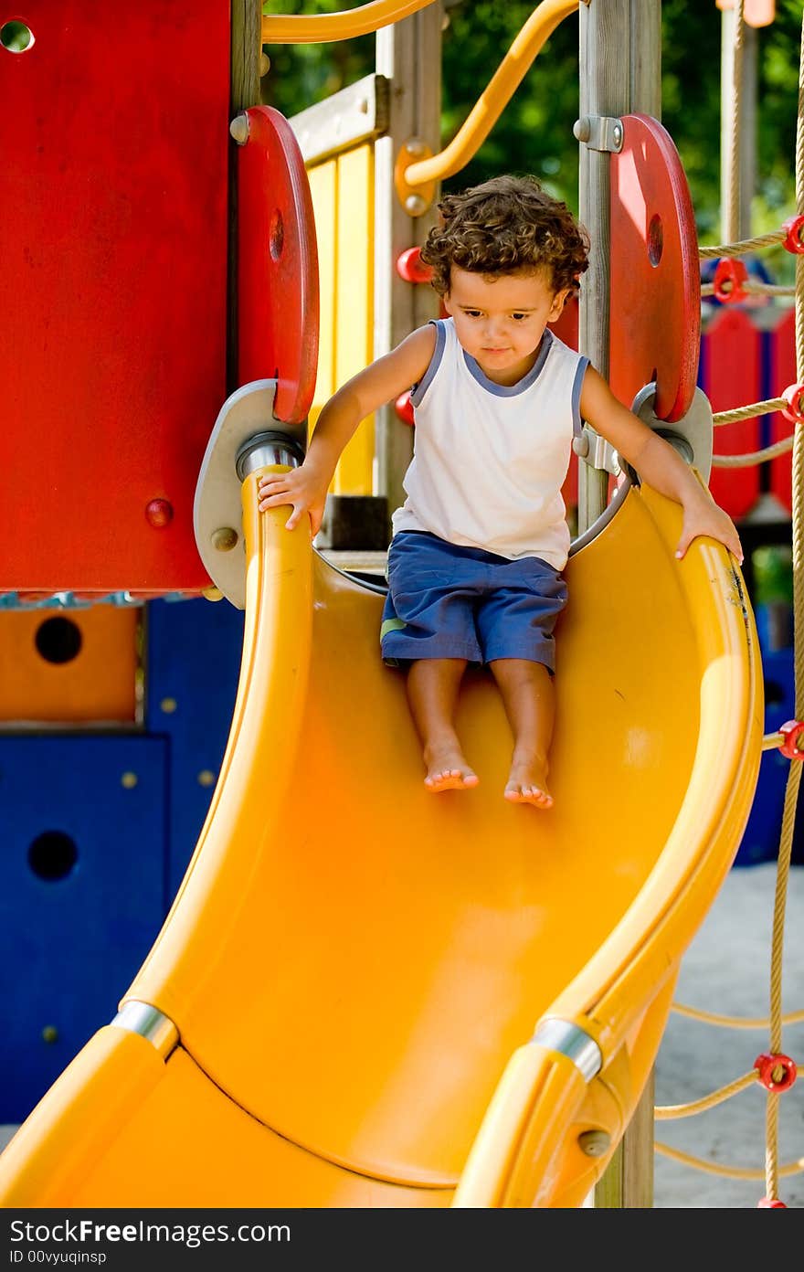 Playing On Slide