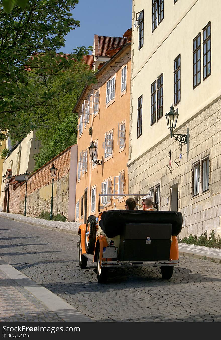 Vintage car tour Prague