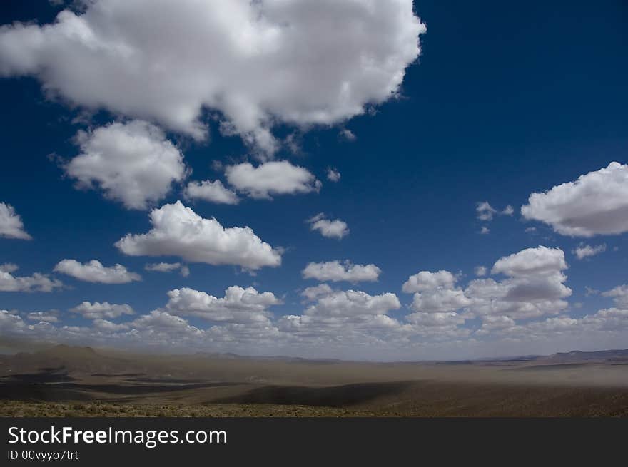 Perfect 'fluffy cloud sky' view captured during a trip near the Salar in Bolivia. Perfect 'fluffy cloud sky' view captured during a trip near the Salar in Bolivia.