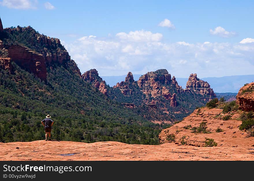 Single hiker in Sedona