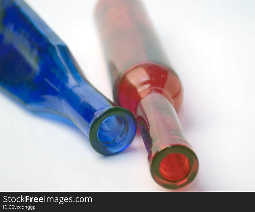 Red And Blue Bottles