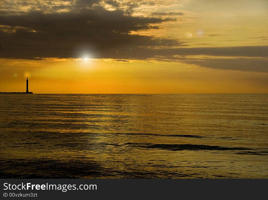 Black sea-sunset