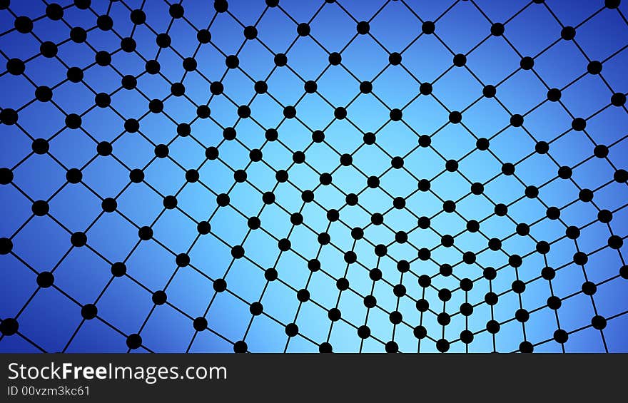 Blue Abstract dynamic web background