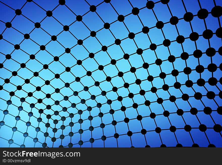 Blue Abstract dynamic web background