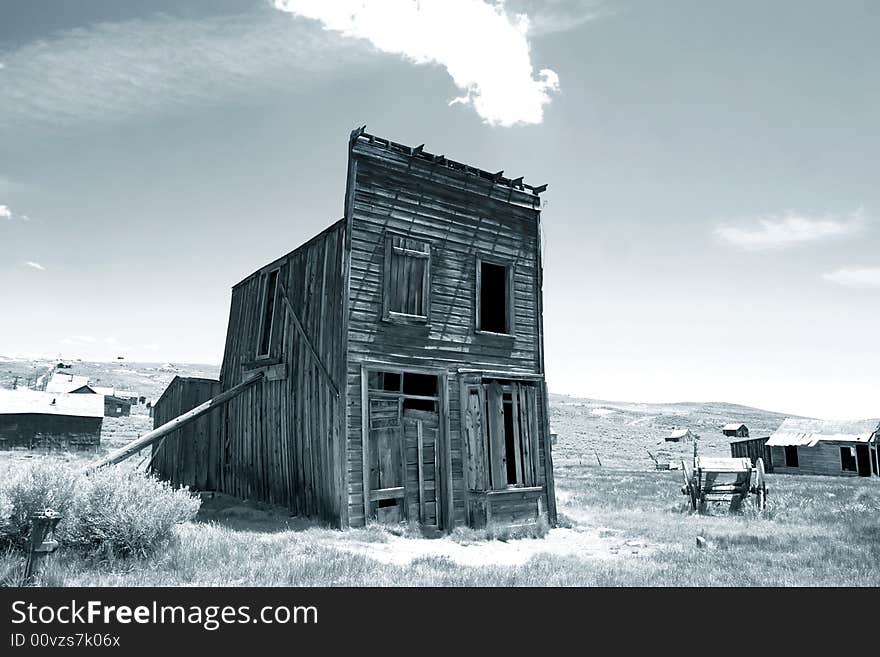 Free standing barn, Bodie Ghost Town, California. Free standing barn, Bodie Ghost Town, California