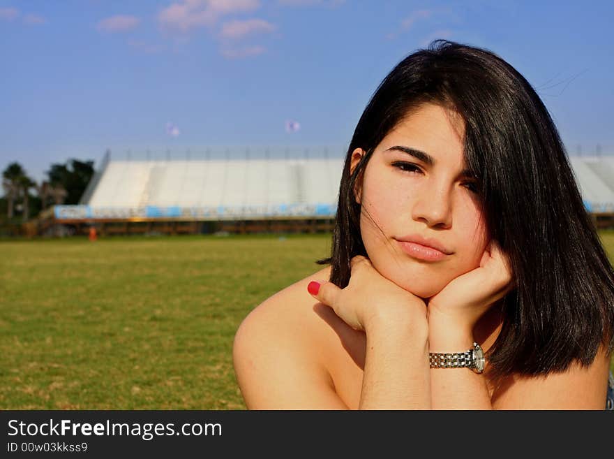 Woman on the Field