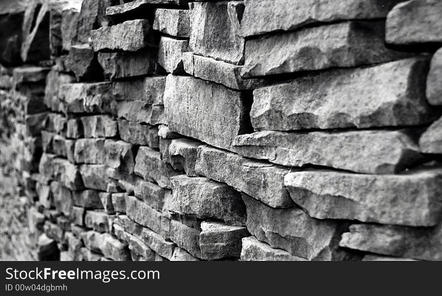 Photo of a typical drystone wall which are normally situated in the north of england