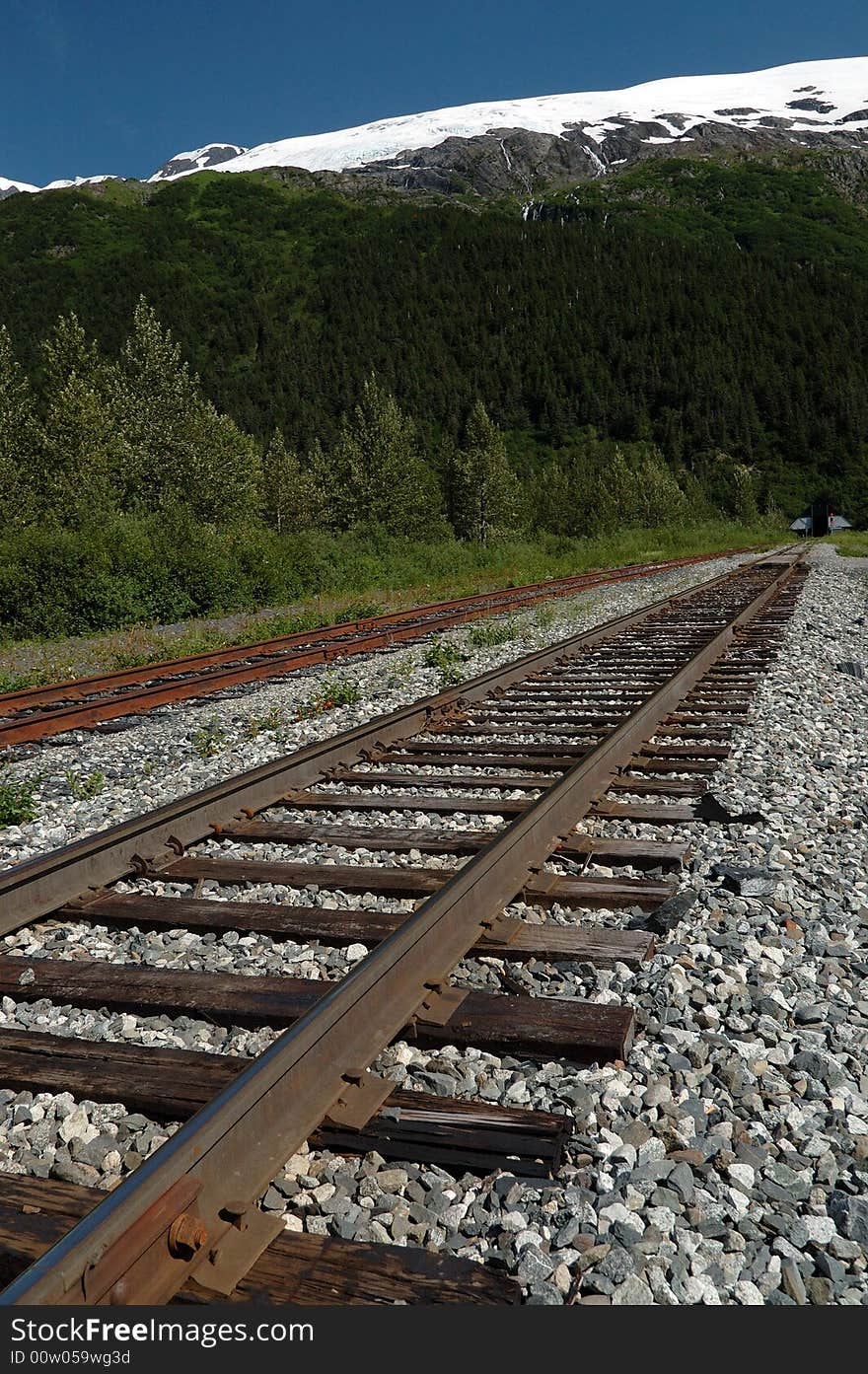 Alaska railroad, near Whittier alaska.